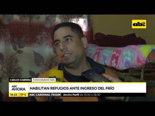 Habilitan refugio ante ingreso del frío - Tv - ABC Color