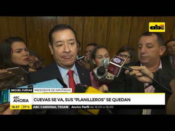 Cuevas se va, sus planilleros se quedan - Tv - ABC Color