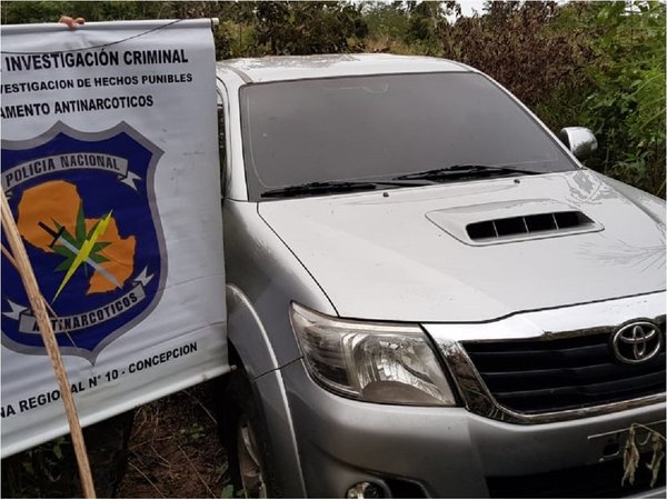 Incautan droga y camioneta que puede estar vinculada a homicidio