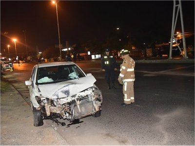 Militar choca contra una columna y da positivo al alcotest