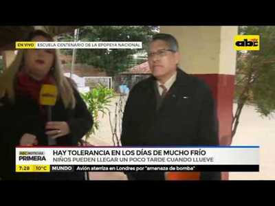 Hay tolerancia en los días de mucho frío - Tv - ABC Color