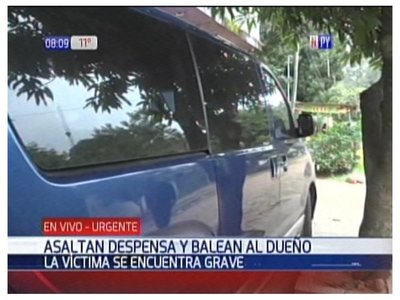 Balean a despensero en Villa Elisa