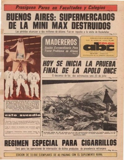 27 de junio de 1969 - Un Dia Como Hoy - ABC Color
