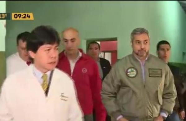 Presidente Abdo Benítez entrega camas de cuidados intensivos en Concepción - C9N