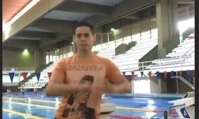 Christopher Giménez buscará competir en natación