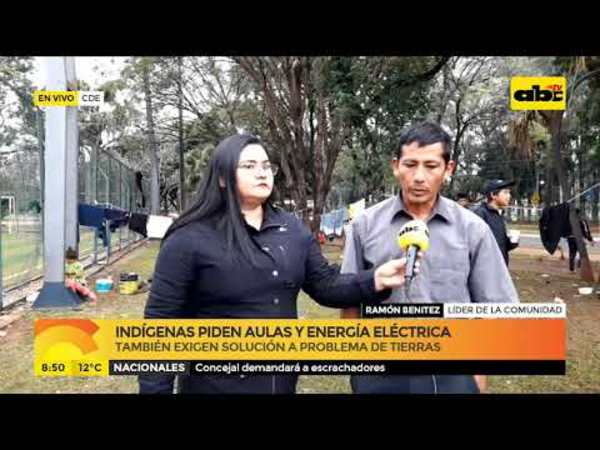 Indígenas piden aulas para escuelas y energía eléctrica - Tv - ABC Color