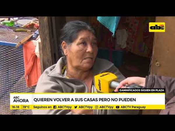 Damnificados quieren volver a sus casas pero no pueden - Tv - ABC Color