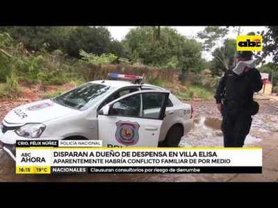 Disparan a dueño de despensa en Villa Elisa - Tv - ABC Color