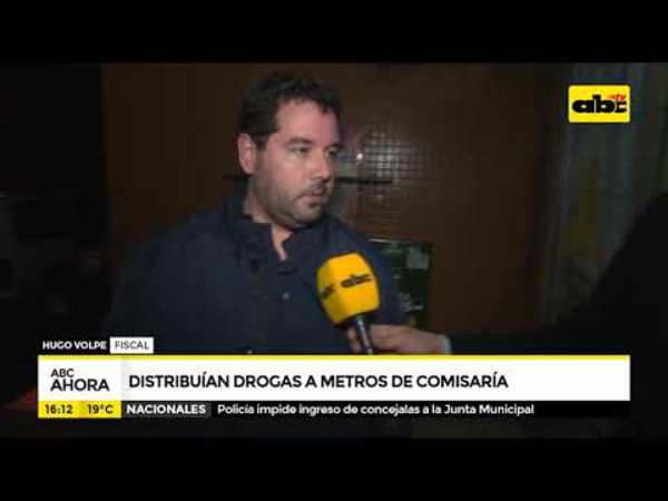 Distribuían drogas a metros de comisaría - Tv - ABC Color