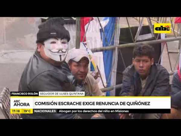 Comisión Escrache exige renuncia de Sandra Quiñónez - Tv - ABC Color