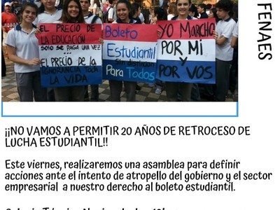Repudian iniciativa para limitar el uso del boleto estudiantil  - Radio 1000 AM