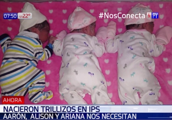 Triple alegría para una familia en Hospital de IPS | Noticias Paraguay