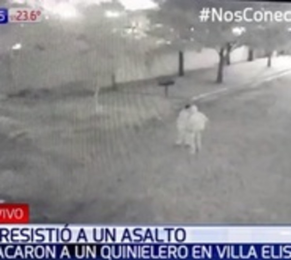 Qunielero forcejea con ladrón en Villa Elisa - Paraguay.com