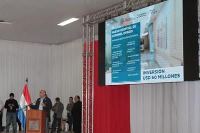 Gobierno anuncia inversión de USD 60 millones en construcción de hospital de alta complejidad en Cnel. de Oviedo