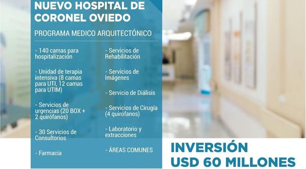 Anuncian construcción de hospital de alta complejidad en Cnel. Oviedo - ADN Paraguayo