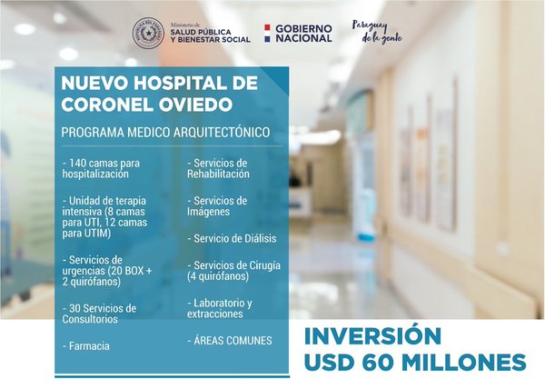 Anuncian construcción del Hospital General de Coronel Oviedo - .::RADIO NACIONAL::.