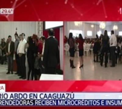 Emprendedoras reciben microcréditos e insumos en Caaguazú - Paraguay.com