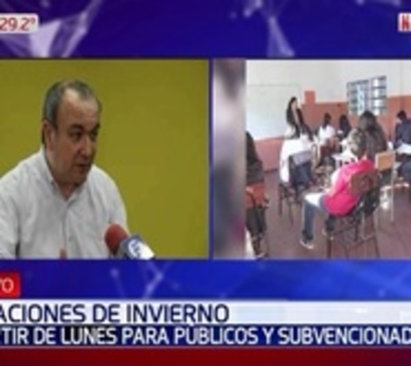 Vacaciones de invierno arrancan este lunes para colegios públicos - Paraguay.com