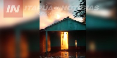 INCENDIO REDUJO A CENIZAS UNA VIVIENDA EN CAMBYRETA.