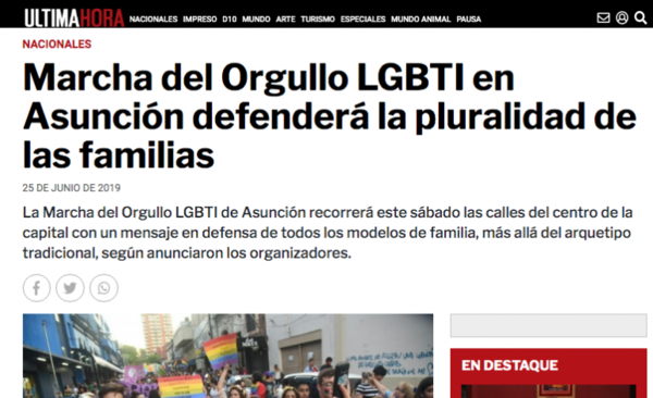 HOY / Periodistas de Ultima Hora acusan 'censura' de Dirección sobre tema LGTBI