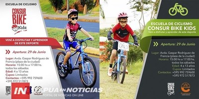 CONSUR BIKE PRESENTA ESCUELA DE CICLISMO “CONSUR BIKE KIDS”