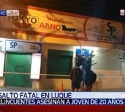 Motochorro mata a joven de 20 años en Luque - Paraguay.com