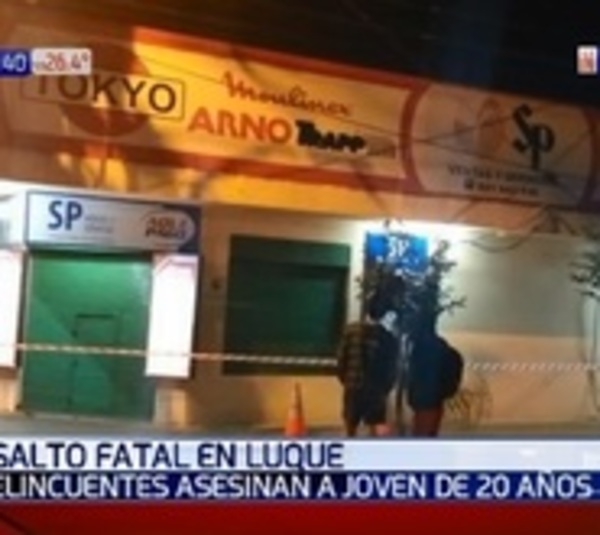 Motochorro mata a joven de 20 años en Luque - Paraguay.com
