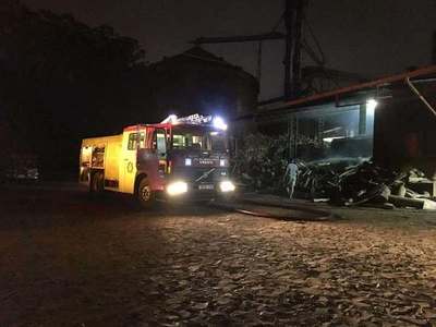 PRINCIPIO DE INCENDIO EN SECADERO DE YERBA MATE EN MA. AUXILIADORA.