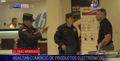 Asaltan tienda en barrio Carmelitas | Noticias Paraguay