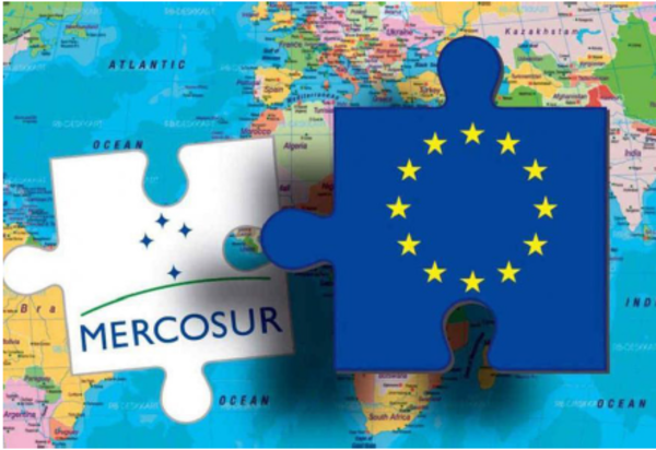 Unión Europea y Mercosur iluminadas