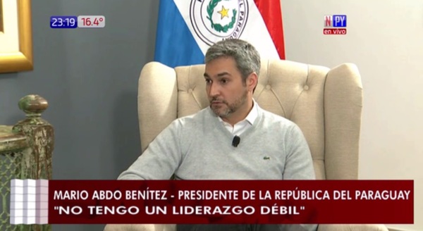 Abdo dice no tener liderazgo frágil | Noticias Paraguay