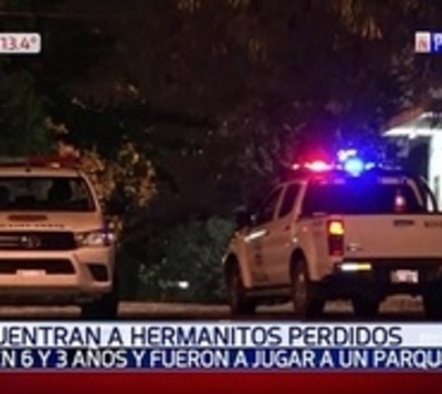 Tras horas de búsqueda hallaron a hermanitos que se extraviaron - Paraguay.com