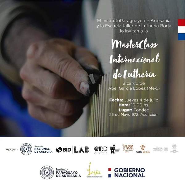 Este jueves se hará el Master Class Internacional de Luthería | .::Agencia IP::.
