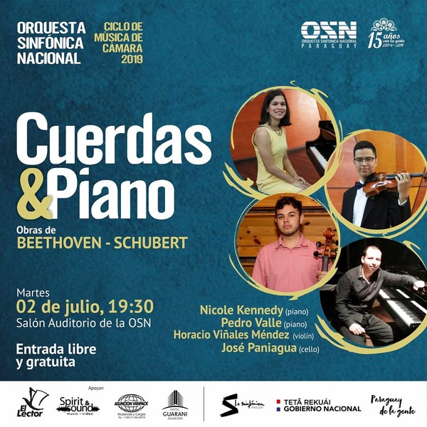 Obras de Beethoven y Schubert en ciclo de cámara | .::Agencia IP::.