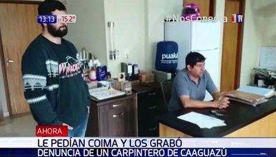 Carpintero grabó a funcionarios que le pedían coima | Noticias Paraguay