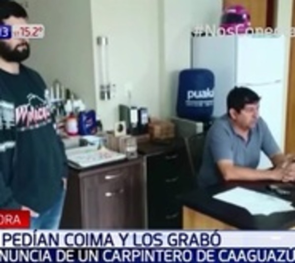 Carpintero grabó a funcionarios que le pedían coima  - Paraguay.com