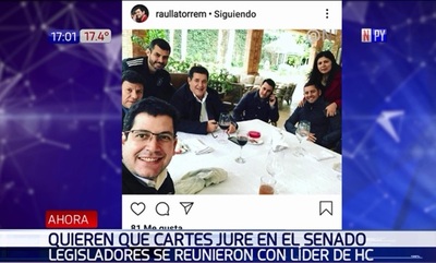 Llamativa reunión entre legisladores y Horacio Cartes | Noticias Paraguay