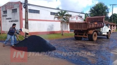 CNEL. BOGADO: ASFALTADO DE CALLES PROSEGUIRÁ EN LAS PRÓXIMAS SEMANAS.