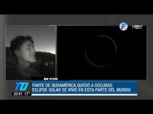 Así se vio el eclipse solar sudamericano