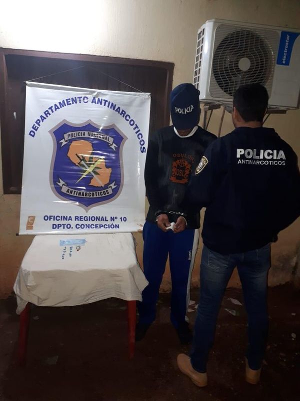 Detienen a presunto microtraficante en Concepción - Nacionales - ABC Color