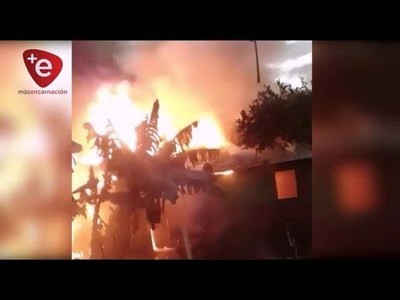 FAMILIA PERDIÓ TODO EN UN INCENDIO