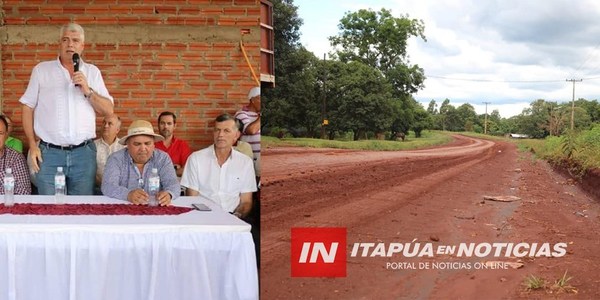 ADJUDICAN ASFALTADO EN VARIOS TRAMOS DEL NORDESTE DE ITAPÚA.