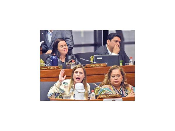Envían a comisión pedido de expulsión de Kattya González