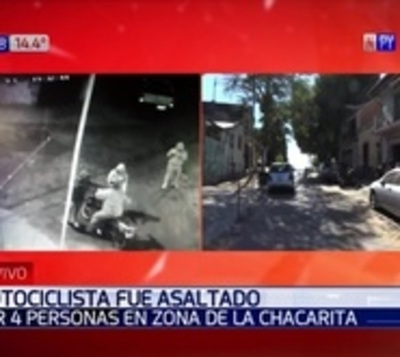 Motociclista fue asaltado por una pandilla en la Chacarita - Paraguay.com