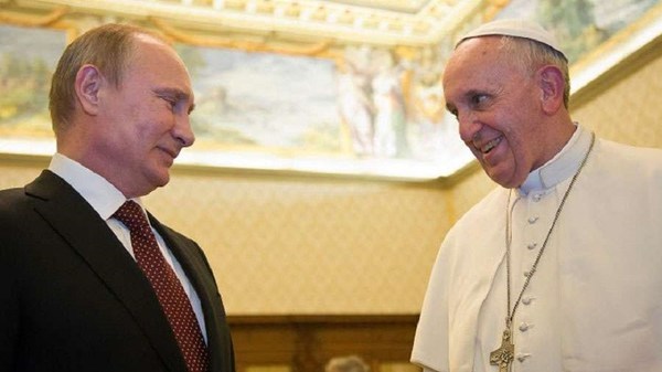 Al menos una hora de reunión entre Putin y el Papa Francisco, en el Vaticano - ADN Paraguayo