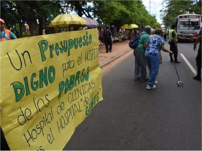 Trabajadores del Hospital de Clínicas irán a huelga por 30 días