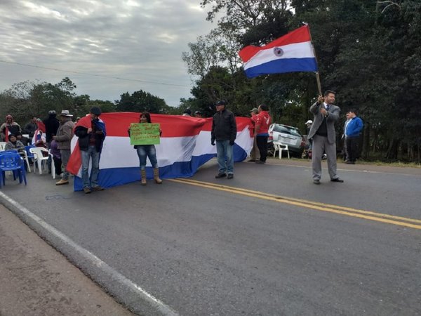 Cierres de ruta en apoyo a proyecto Ñane Energía