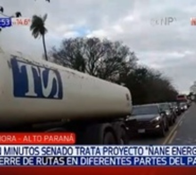 Reportan cierres de rutas para aprobar ley Ñane Energía - Paraguay.com