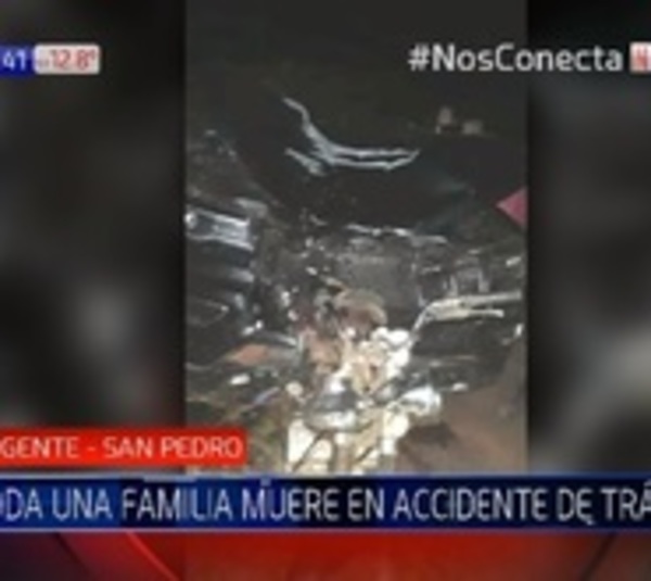 Familia muere en accidente de tránsito en San Pedro - Paraguay.com