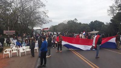 Ley Ñane Energía: varios cierres de ruta en Caaguazú